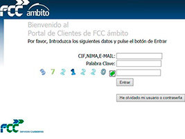 FCC ámbito diseña y publica en su web un portal para sus clientes