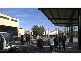 FCC Medio Ambiente holds an open day in the Huerta Otea, Salamanca, machinery depot for employees’ children and relatives