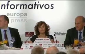 FCC sponsors Europa Press news breakfast with Soraya Sáenz de Santamaría