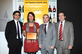 Incorpora project distinguished at the 2011 SAP Quality Awards