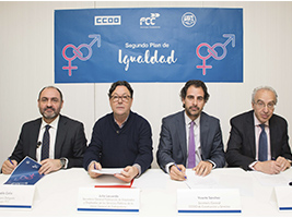 FCC signs its II Equality Plan with CCOO and UGT
