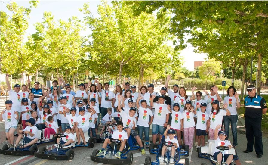 Familiares y empleados de FCC participan en la 2ª Jornada de Seguridad Vial en Alcobendas (Madrid)