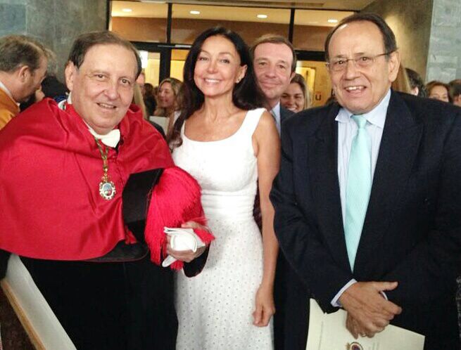 Esther Koplowitz asiste a la investidura de Gustavo Villapalos como Doctor Honoris Causa de la Universidad Rey Juan Carlos