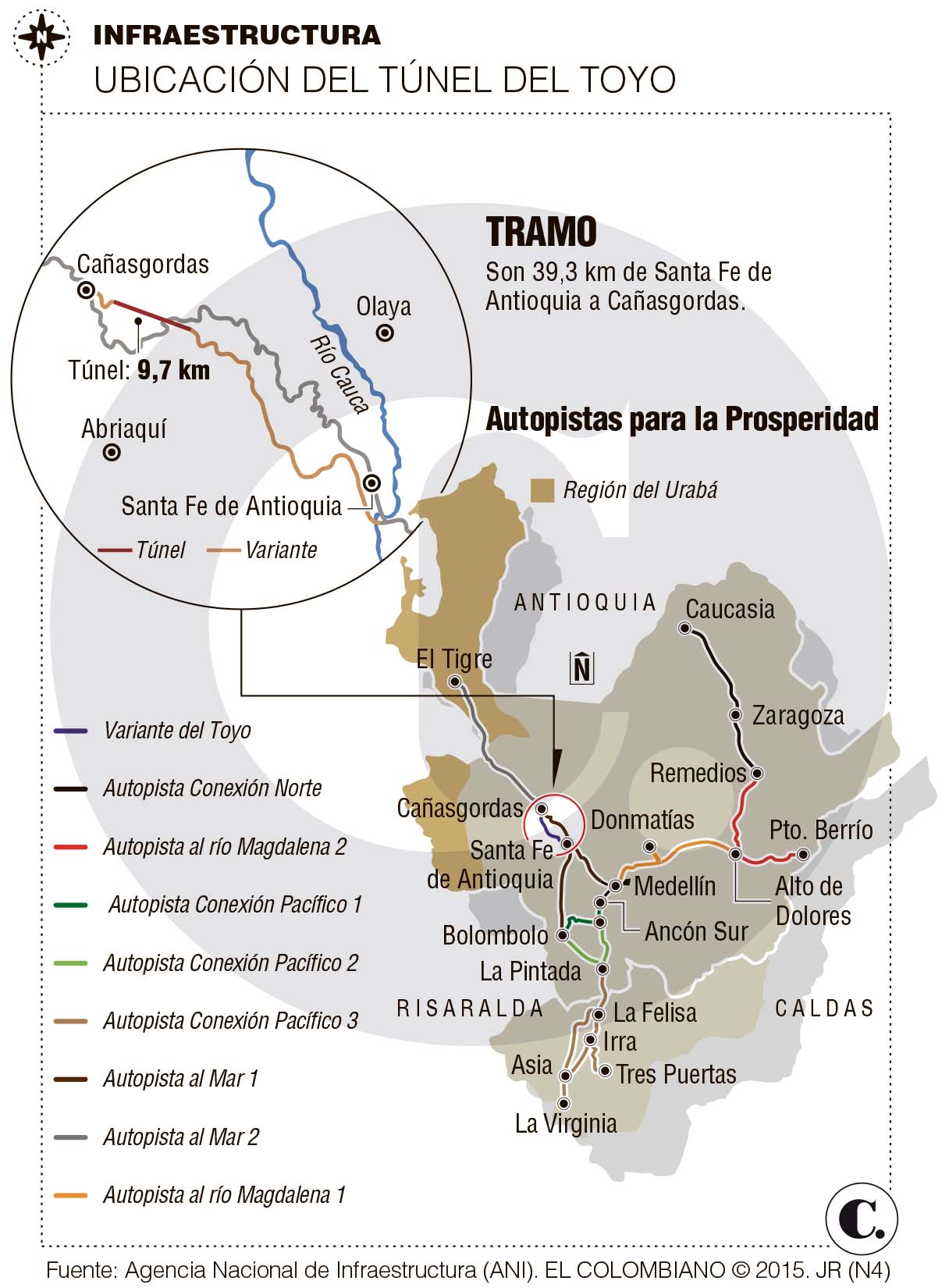 FCC construirá el proyecto del túnel del Toyo en Colombia por 392 millones de euros <br />