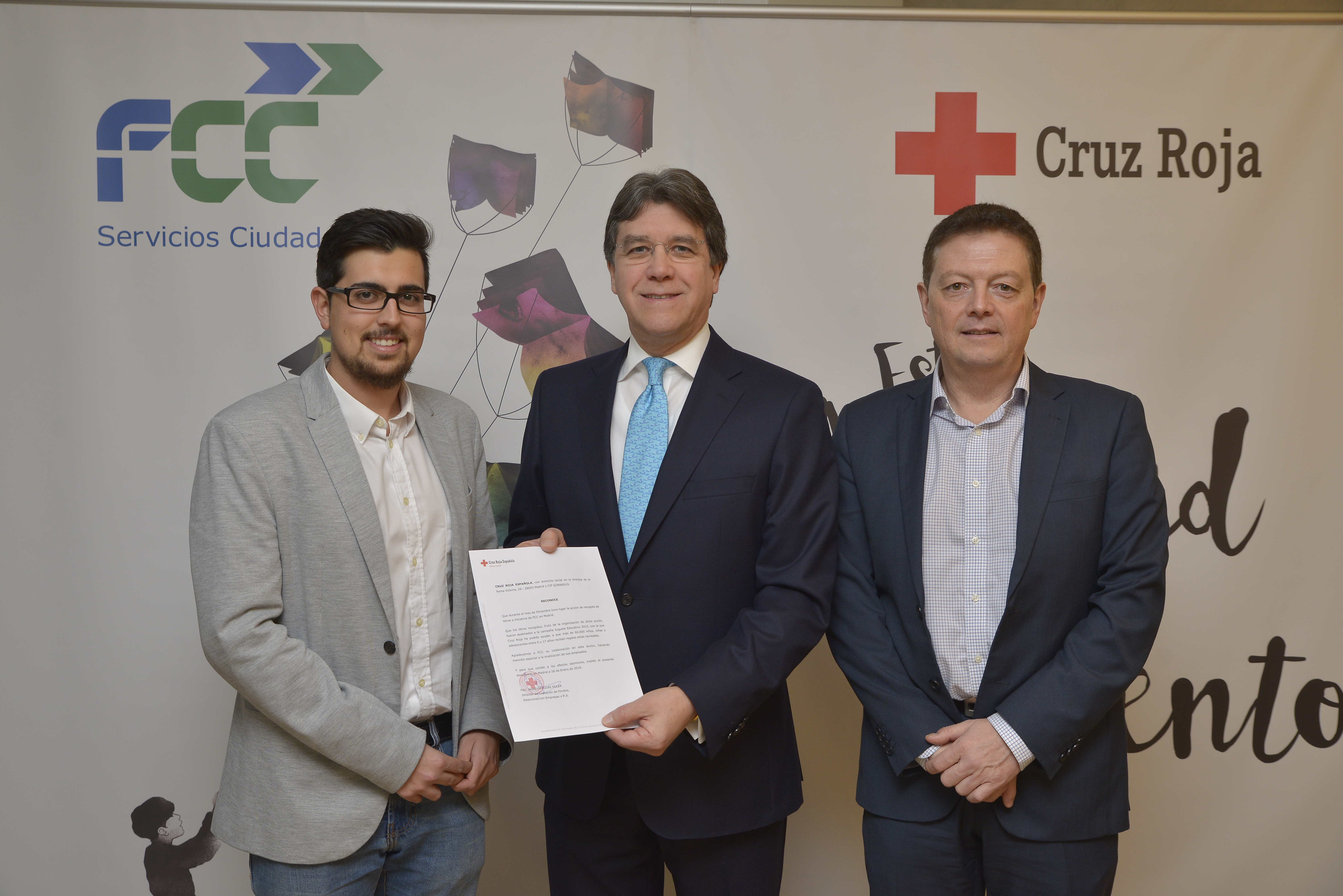 Cruz Roja agradece a FCC su colaboración por la campaña “Esta Navidad te va a sonar a cuento”