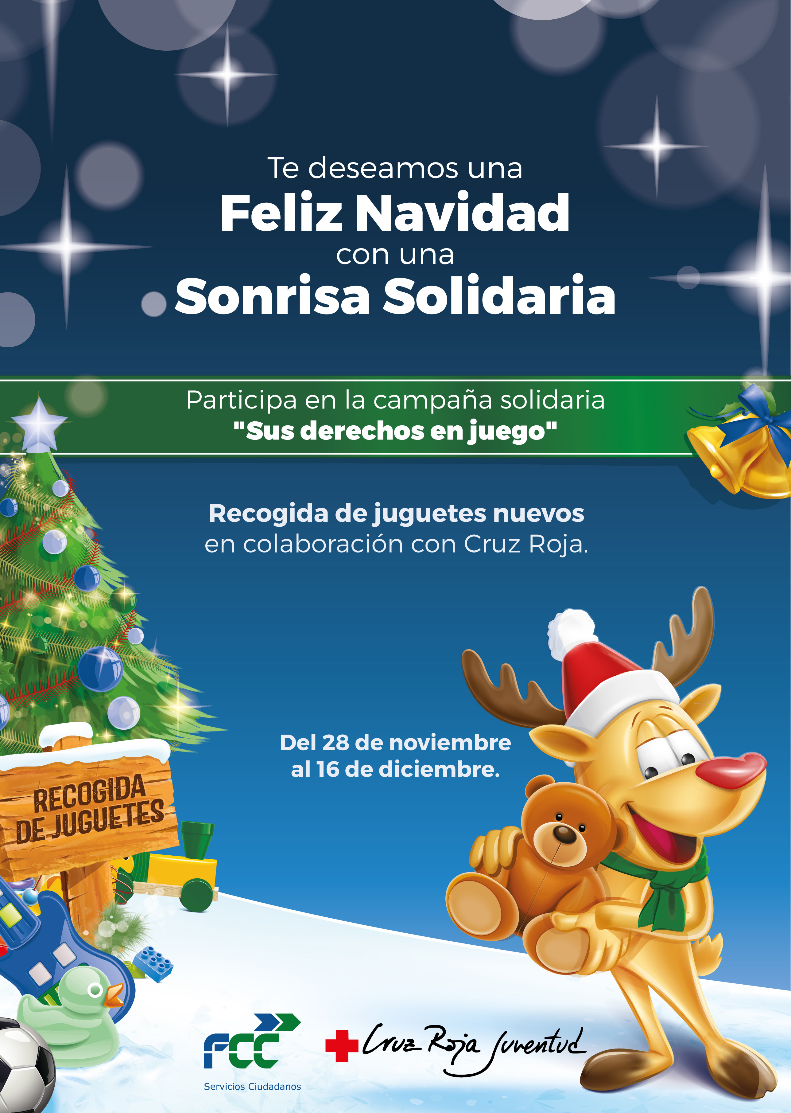 FCC y Cruz Roja lanzan una campaña navideña de recogida de juguetes