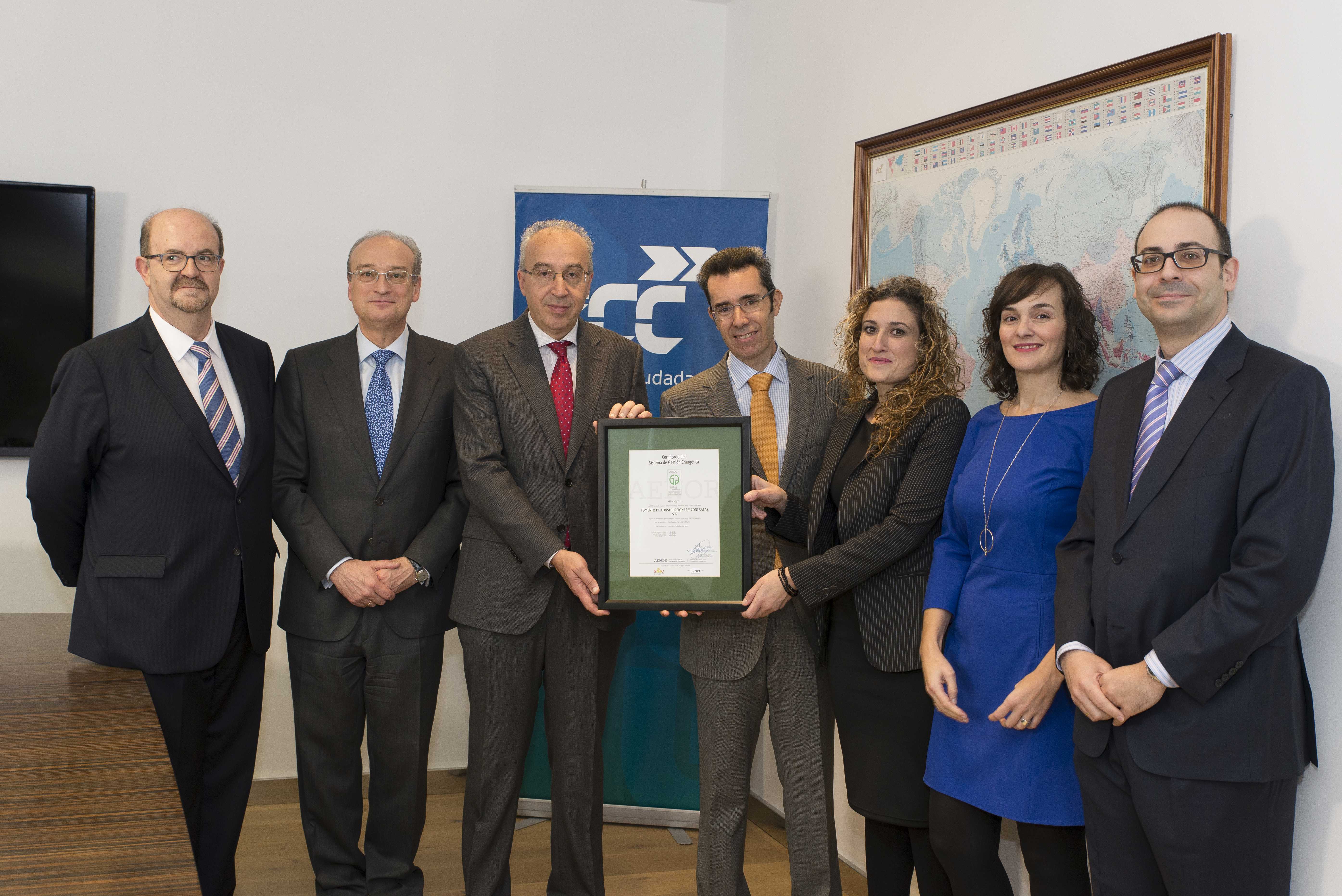FCC Medio Ambiente obtiene La Certificación en gestión energética en sus 17 delegaciones en España