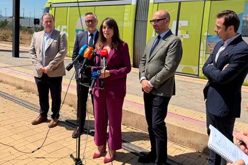 The Mayor of Murcia celebrates the 15th anniversary of the Murcia Tram