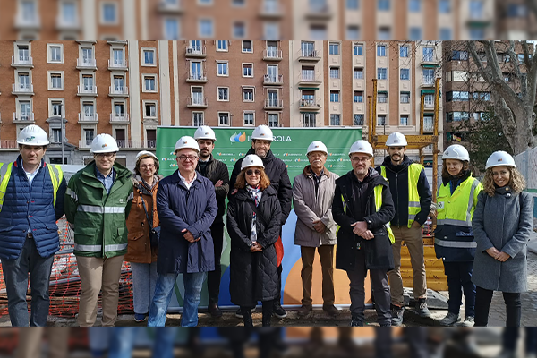 FCC Construcción presenta la subestación eléctrica que ejecuta en Plaza de España (Madrid)