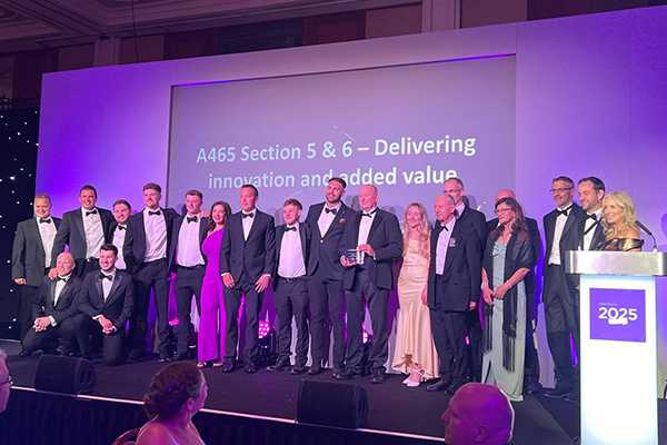 FCC Construcción wins the Constructing Excellence in Wales award for its project to extend the A-465 motorway
