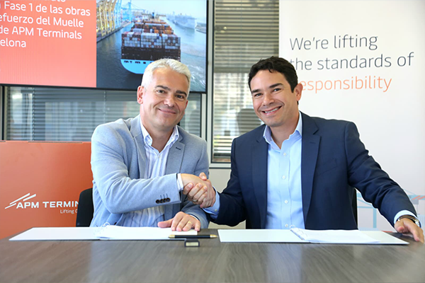 FCC Construcción begins construction project for two berths for APM Terminals Barcelona