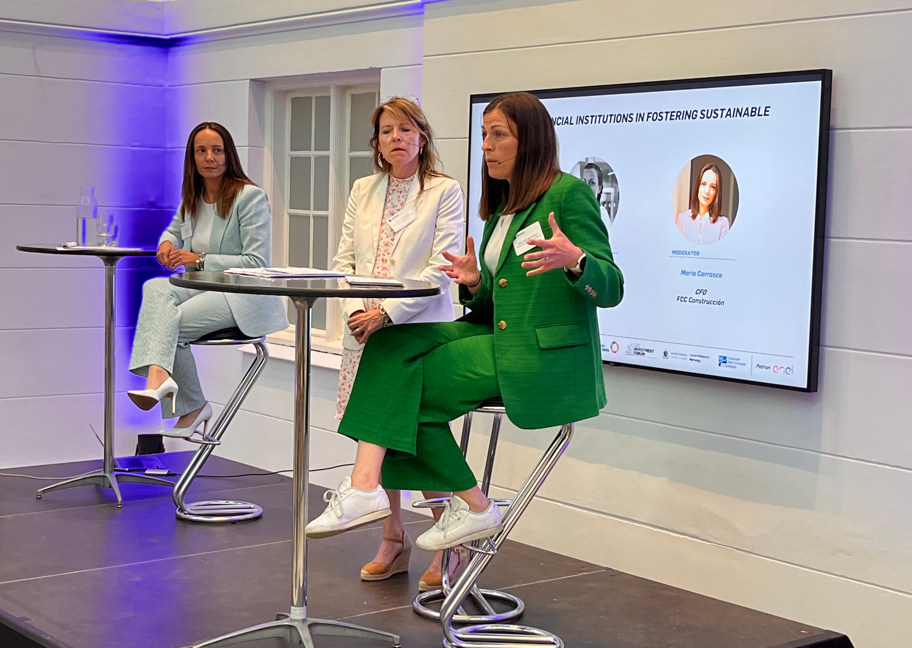 Maria Carrasco, CFO of the FCC Group's construction area, participates in SDG Investment Forum Oslo (Norway)