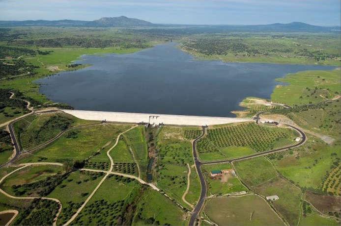 Inauguration of the Alcollarín dam in Cáceres, built by FCC