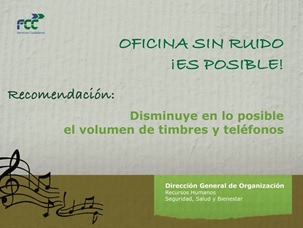 FCC has launched the campaign "A noise-free office is possible"