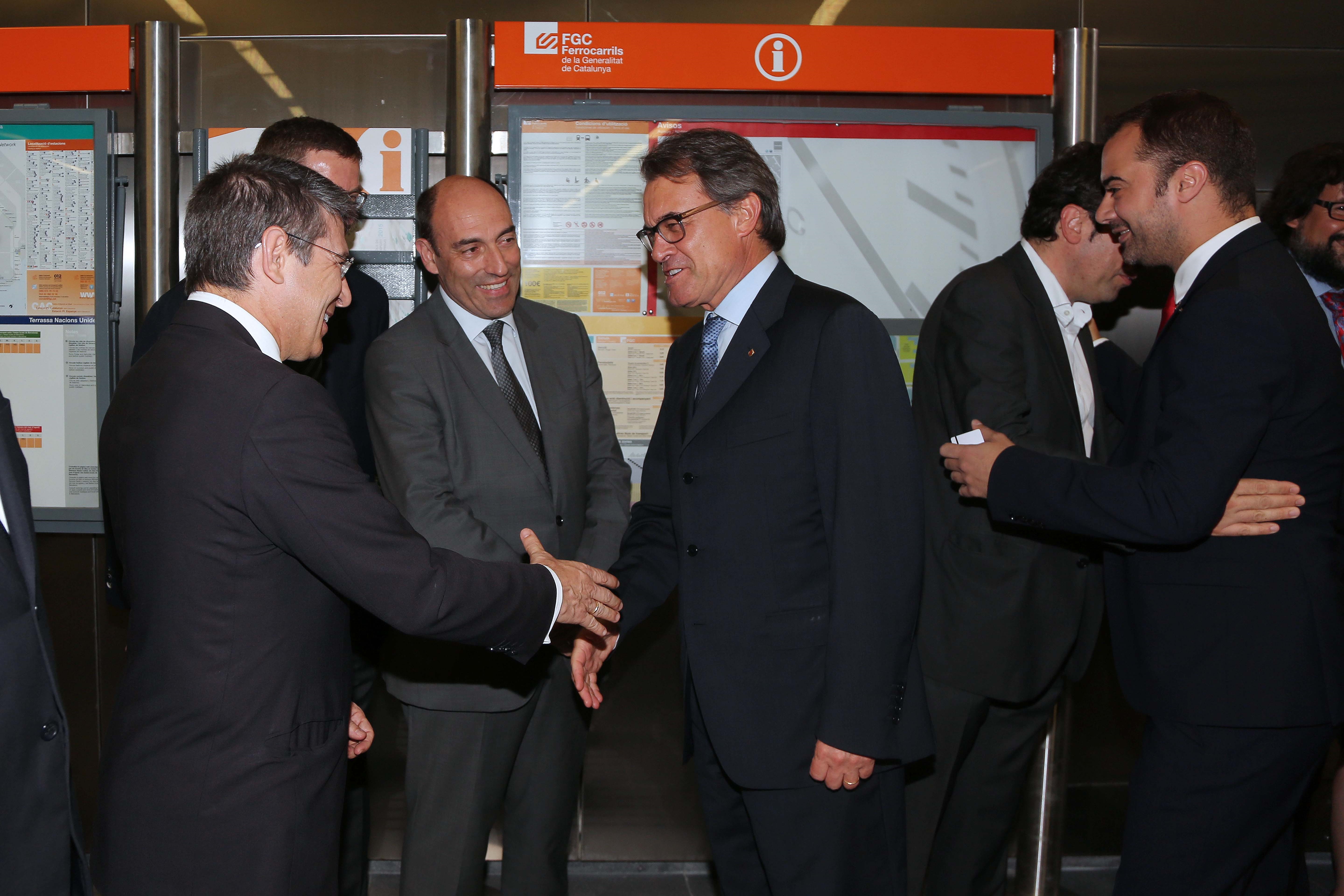 Puesta en marcha de los ferrocarriles de la Generalitat de Catalunya, construida por FCC en Terrassa