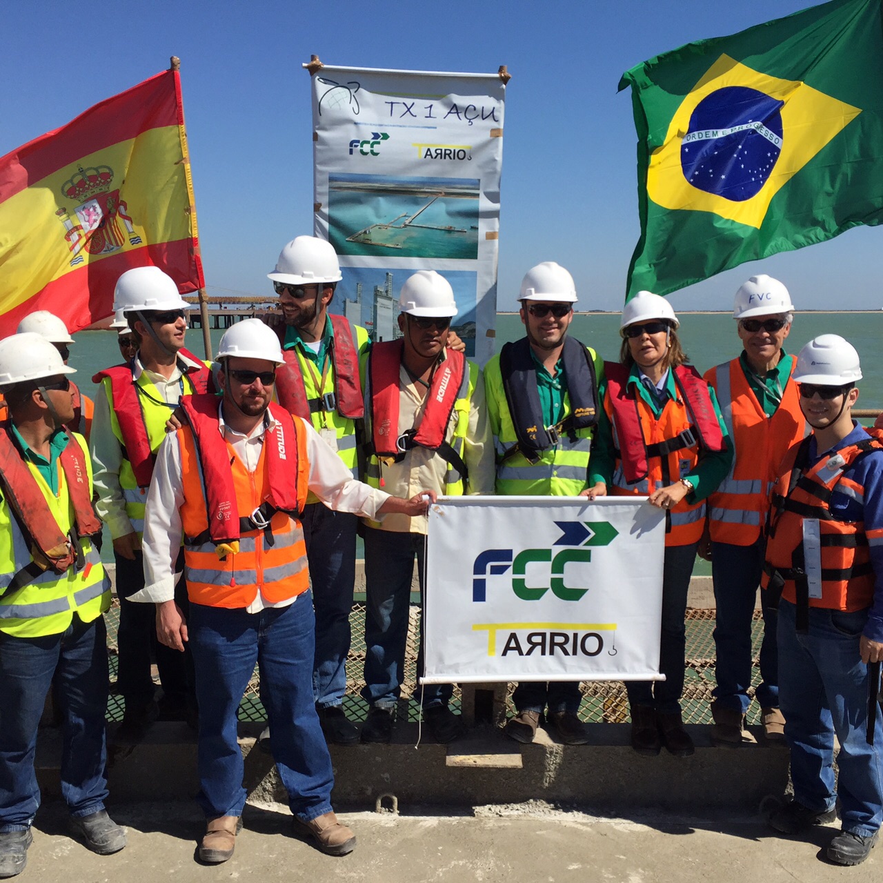 FCC alcanza un nuevo hito:&nbsp; la ejecución de la viga cantil en el Puerto de Açu