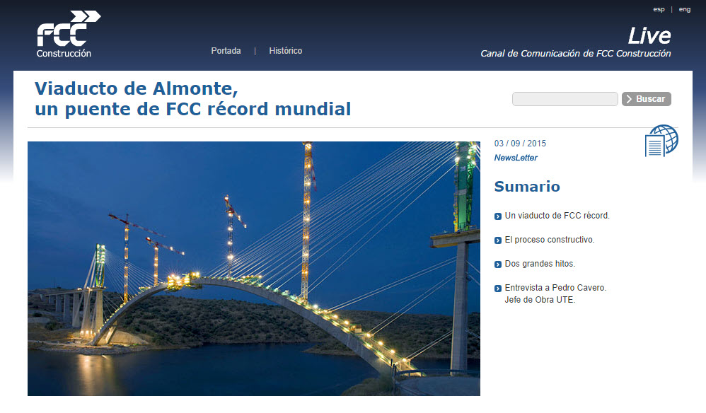 Nuevo reportaje del Viaducto de Almonte en FCCCO Live