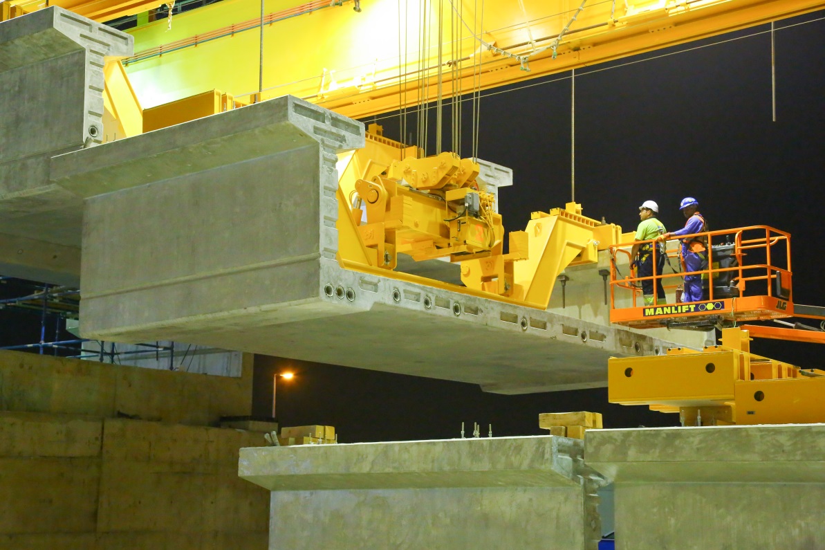 La línea roja del metro de Doha, que construye FCC en Qatar, presenta un avance del 17 %