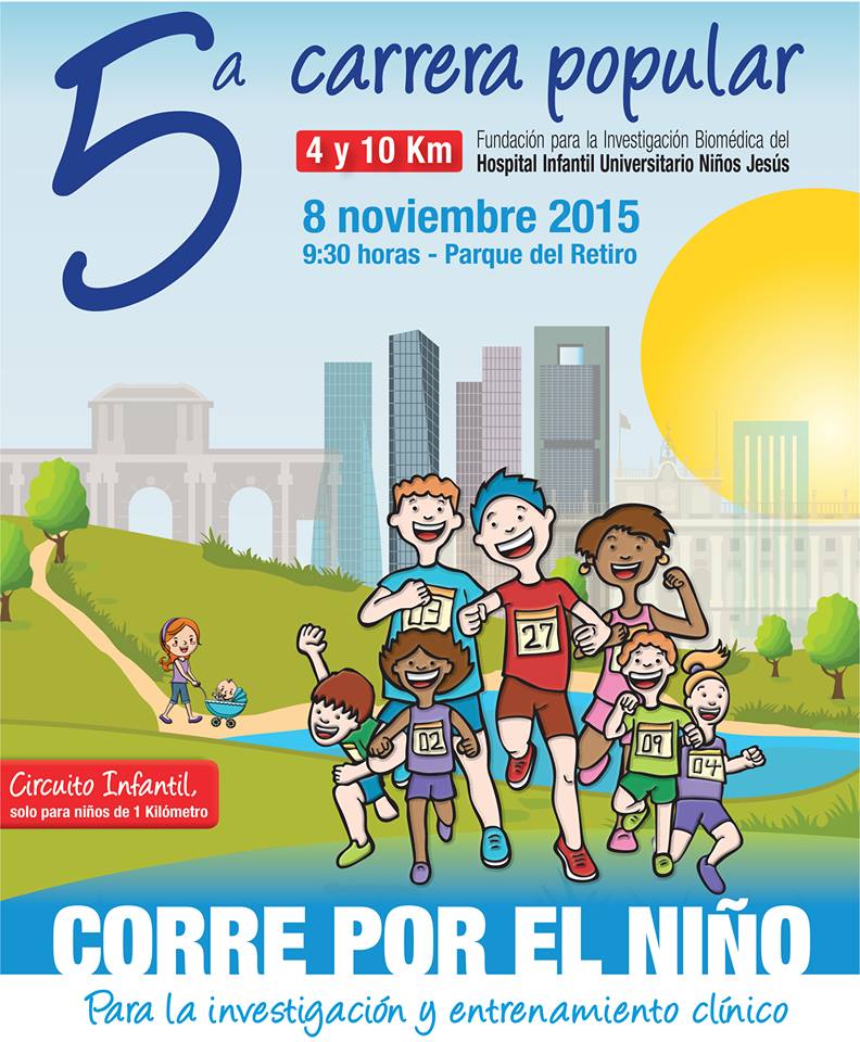 100 dorsales para la 5ª carrera solidaria 'Corre por el Niño'