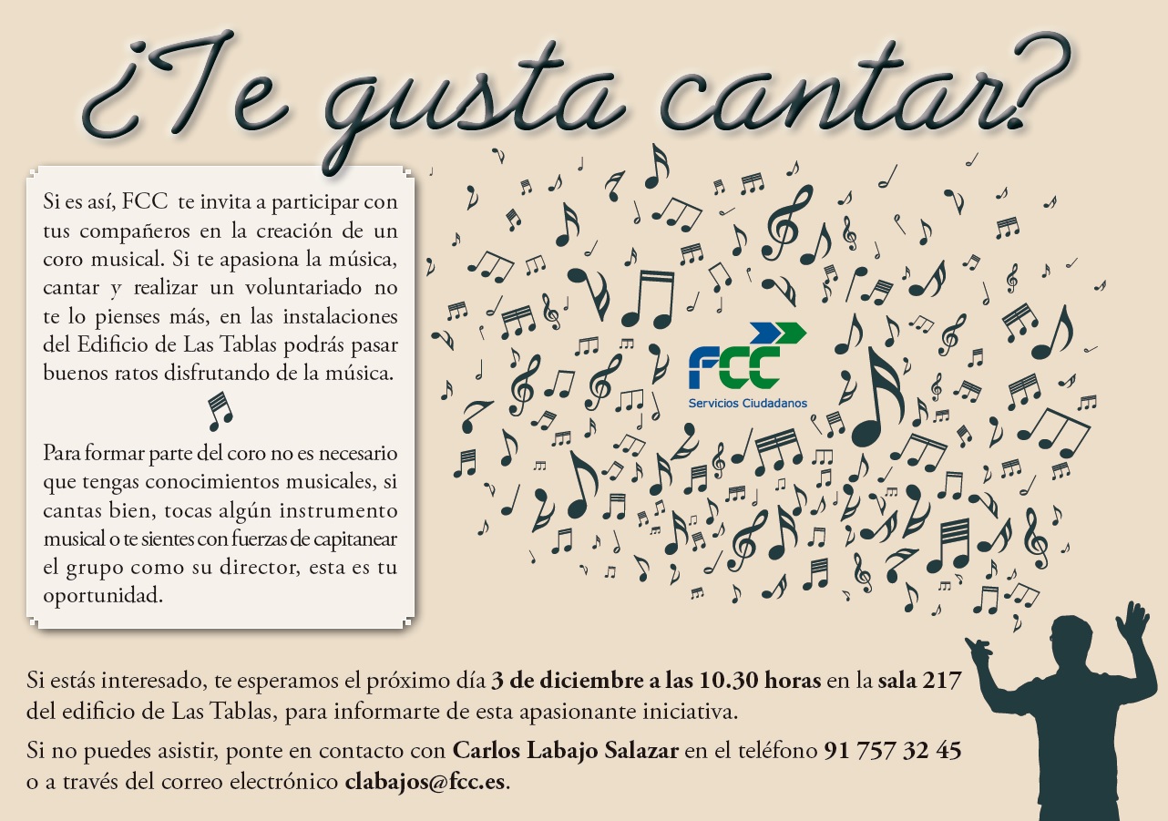 Iniciativa de coro en la sede de FCC en Las Tablas