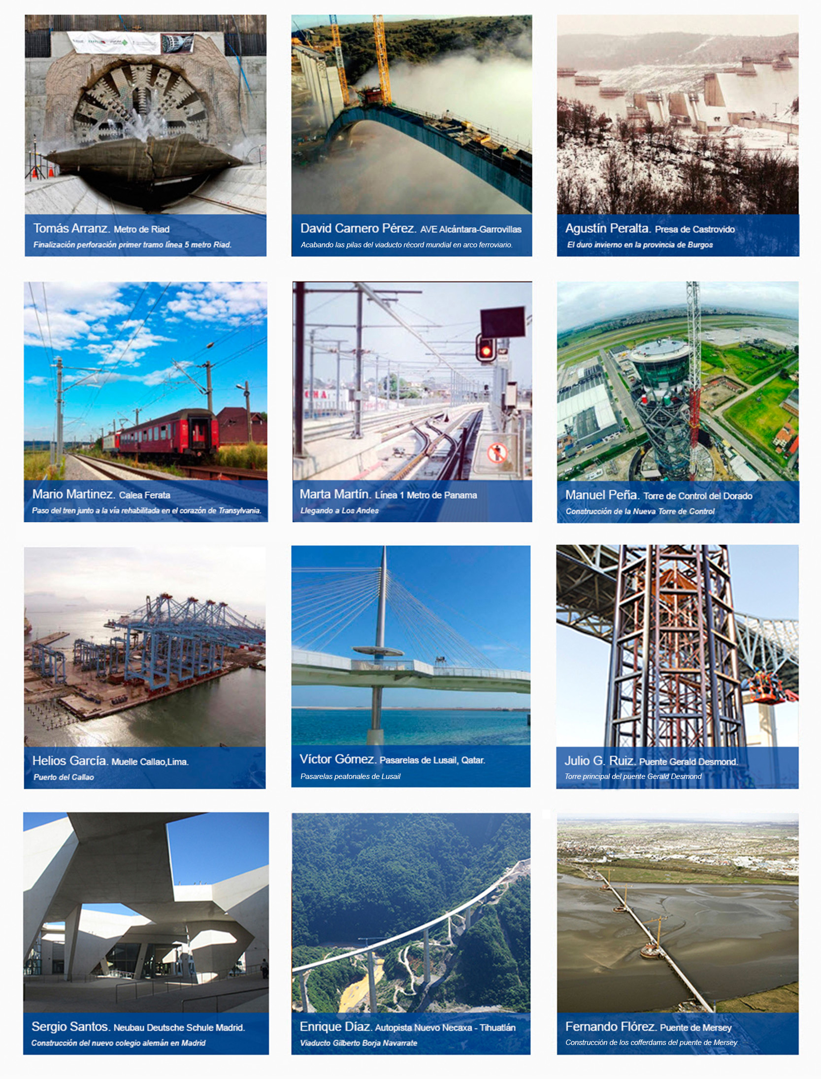 The Instagram competition "The 12 best photos of FCC Construcción works in 2015" has announced its winners