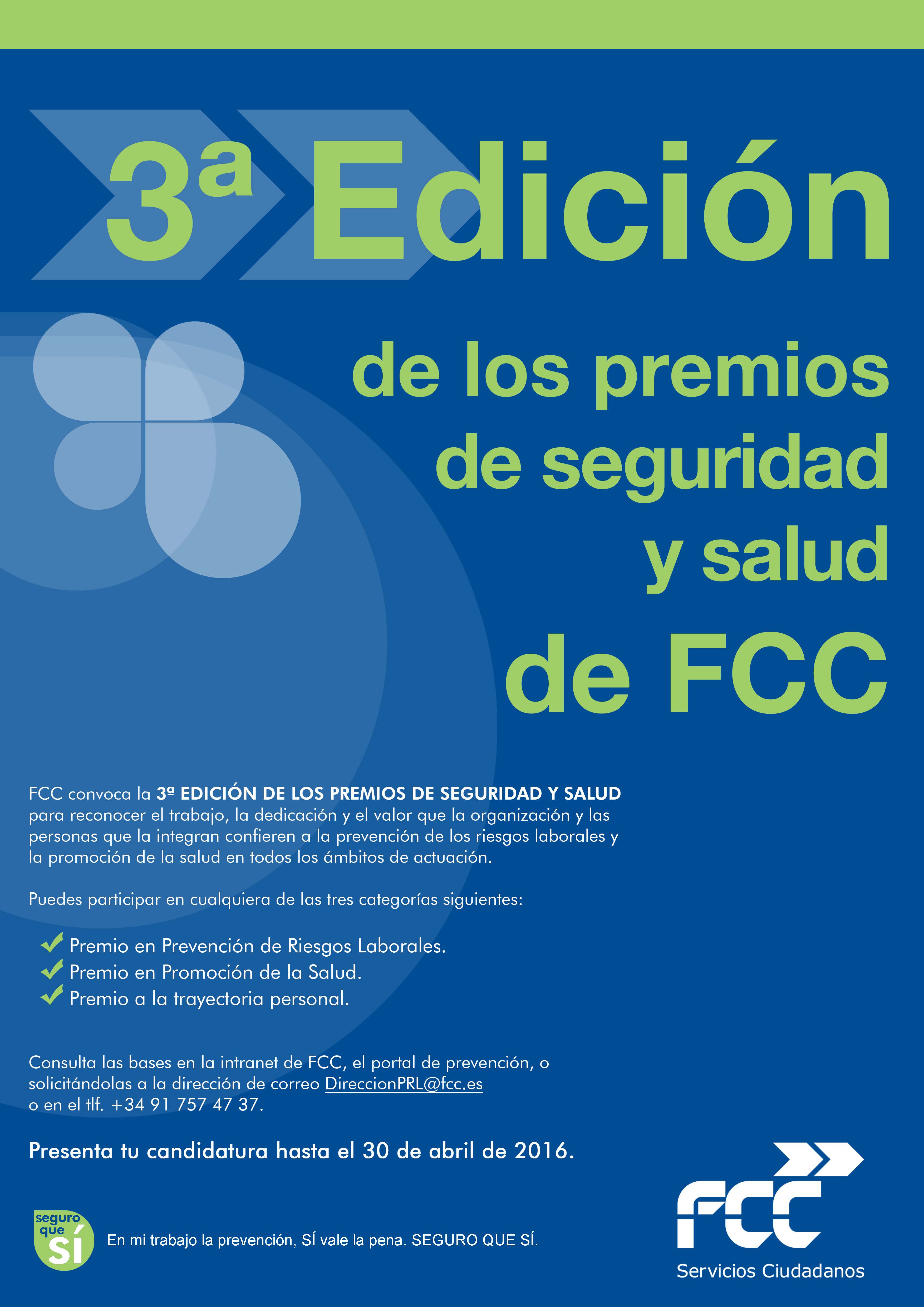 3ª Edición de los premios de seguridad y salud de FCC