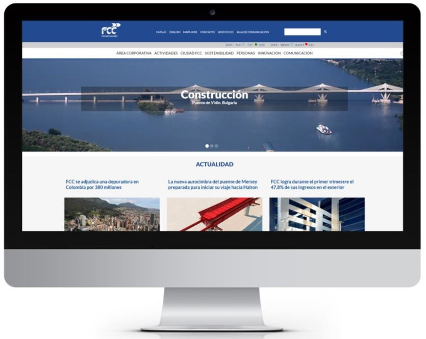 FCC Construcción publica su nueva web