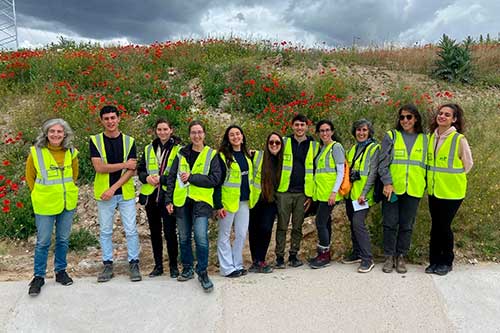 Alumnos de la Universidad Politécnica de Madrid visitan el proyecto de urbanización de Los Berrocales (Madrid)