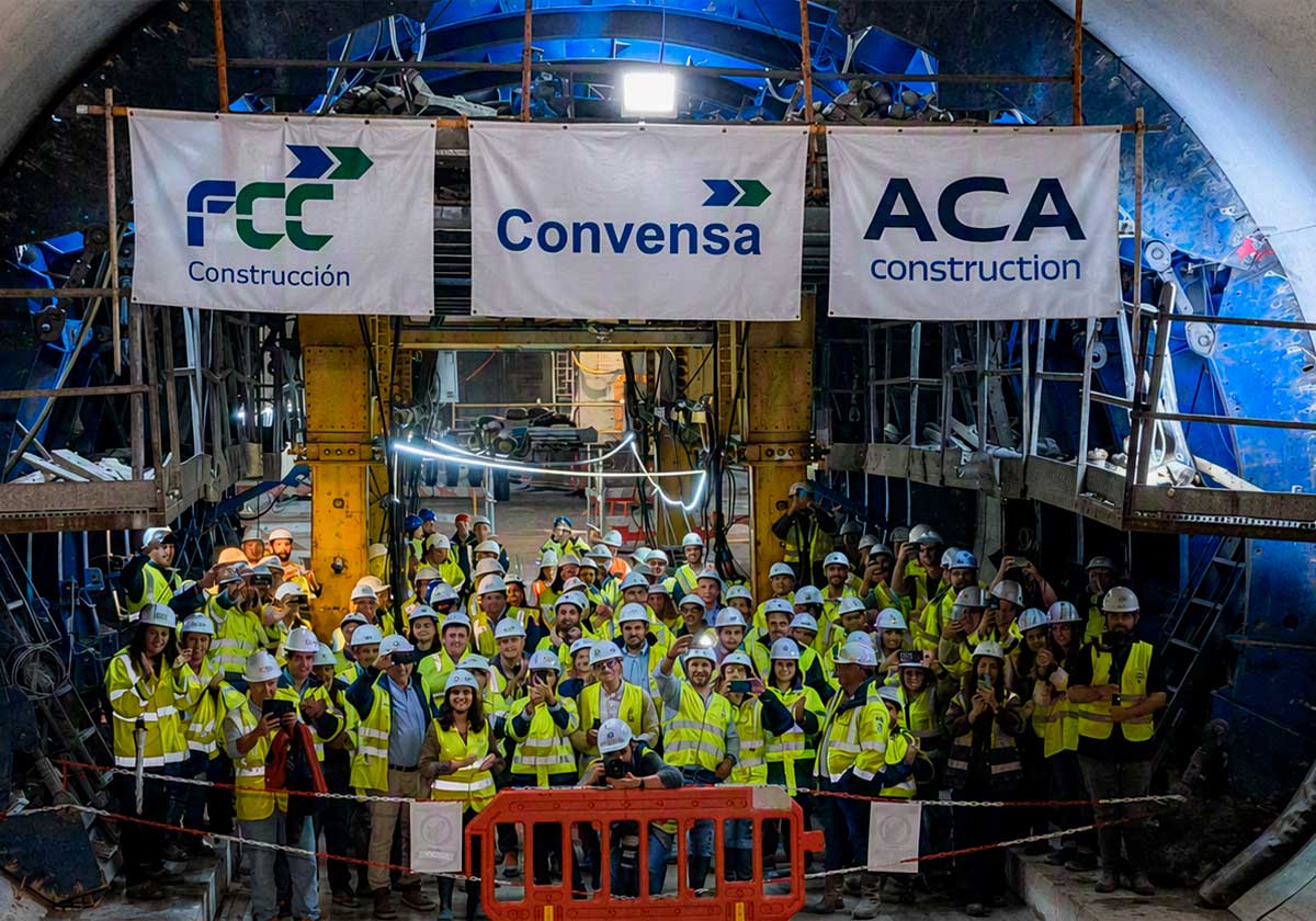 FCC Construcción Portugal and Convensa have completed the excavation of the tunnel between the Casa da Música and Campo Alegre stations on the Porto Metro (Portugal)