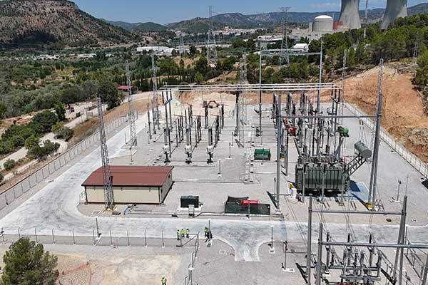 FCC Industrial is making progress on the construction of the grid-connection substations for the solar farms in Cofrentes (Valencia)
